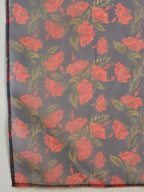 InWeave Emerald Green Strappy W Black Orange Floral Print Or Dupatta Set