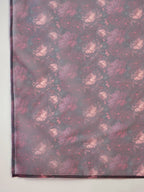 InWeave Fuchsia Strappy W Black Dark Floral Print Or Dupatta Set
