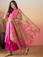 InWeave Fuchsia Olive Lurex Set