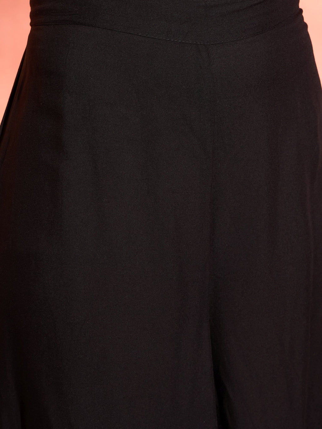 InWeave Black Mandarin Patola Kurta Set