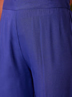 InWeave Ink Blue Anarkali Patola Kurta Set