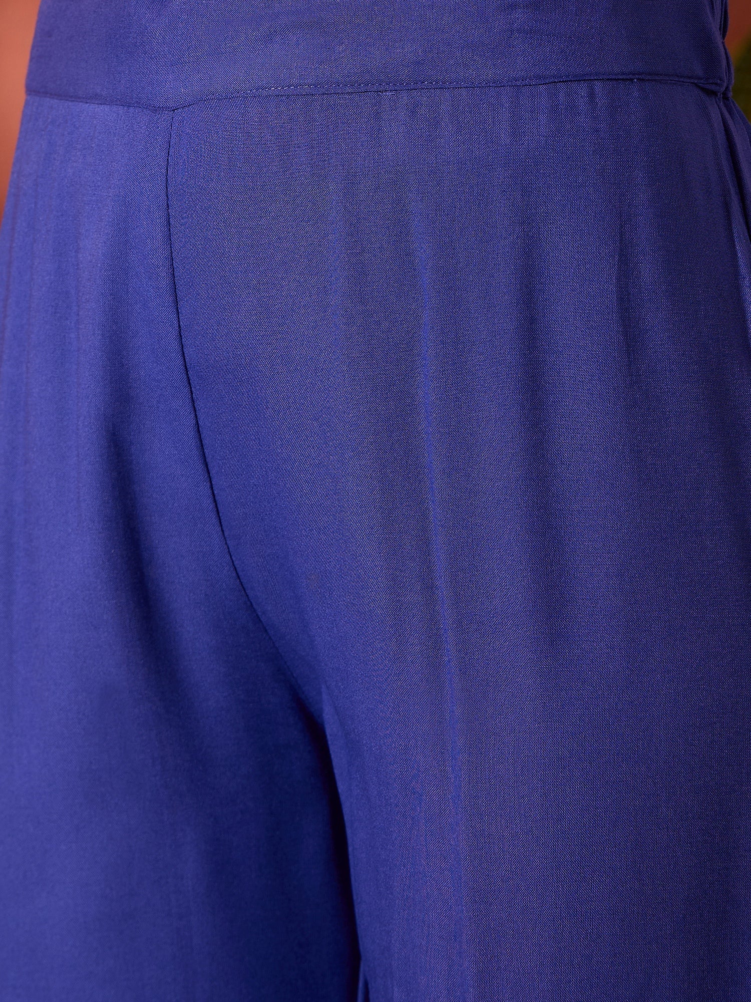 InWeave Ink Blue Anarkali Patola Kurta Set