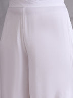 InWeave Pink Small Check Cream Palazzo Set