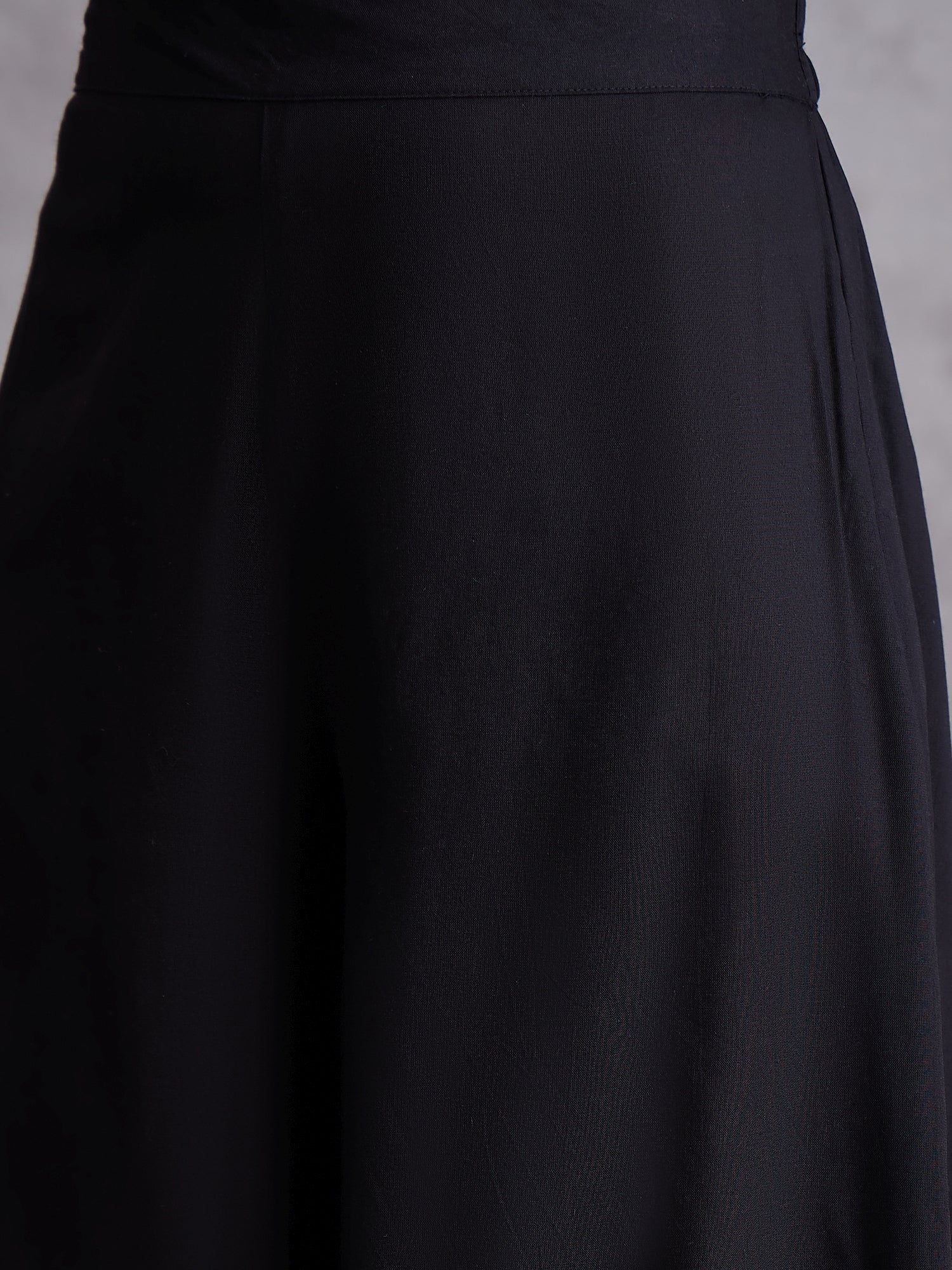 InWeave Black Small Check Black Palazzo Set
