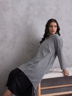 InWeave Black Small Check Black Palazzo Set