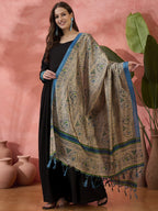 InWeave Black Sweetheart Kurta With Dupatta