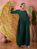 InWeave Green Sweetheart Kurta With Dupatta
