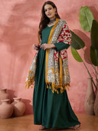InWeave Green Sweetheart Kurta With Dupatta