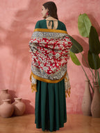 InWeave Green Sweetheart Kurta With Dupatta