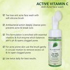 Glamveda Tea Tree Anti Acne Face Wash With Soft Silicone Brush