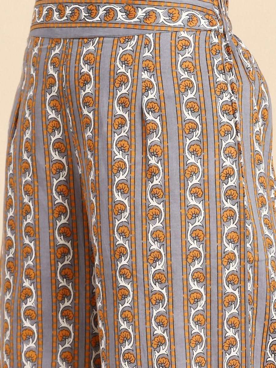 All About You Ethnic Motifs Printed Kurta with Palazzos