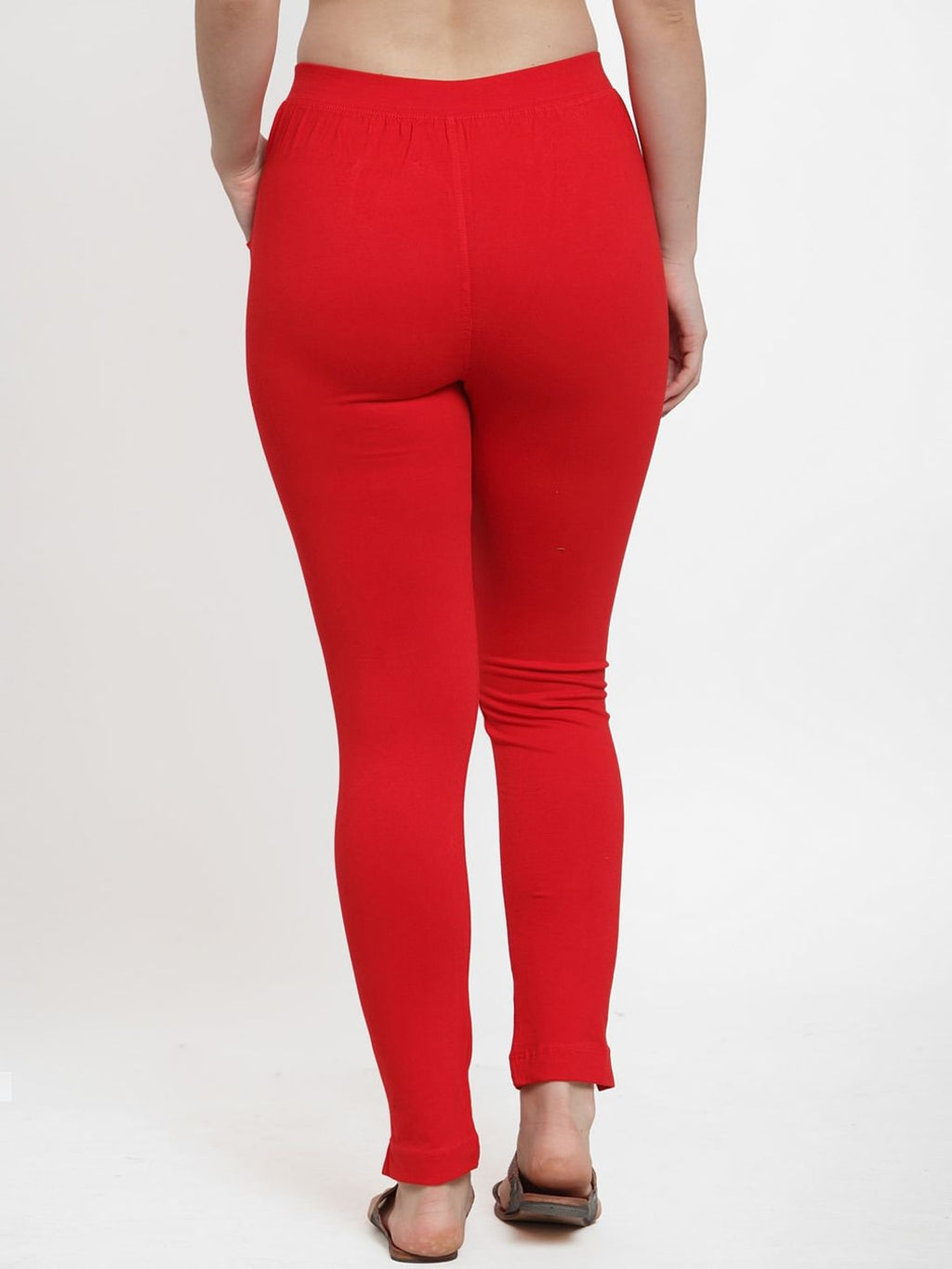 TAG 7 Women Pack Of 2 Solid Ankle-Length Straight-Fit Leggings
