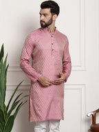 Sojanya Ethnic Motifs Jacquard Silk Cotton Kurta