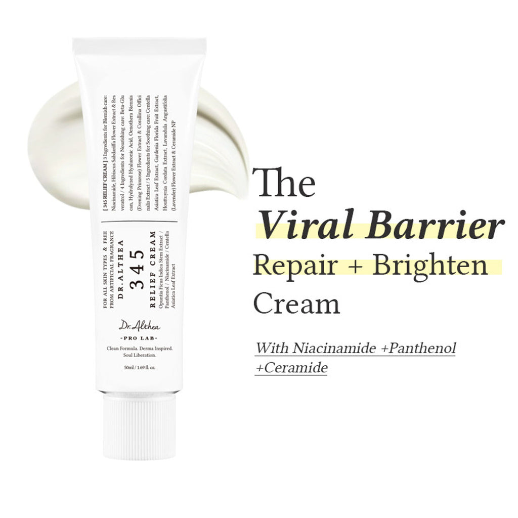 Dr.Althea 345 Relief Cream: Soothing & Barrier Repair Cream with power of Niacinamide & Panthenol