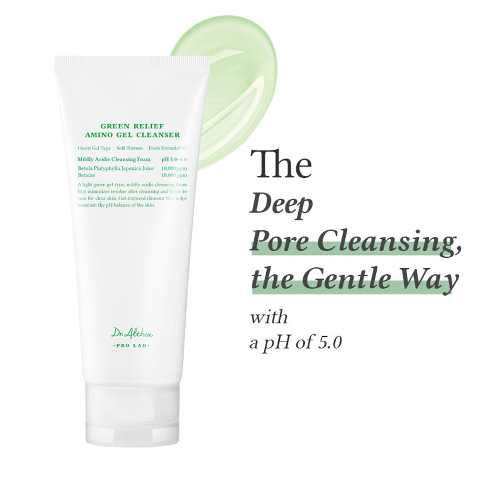 Dr.Althea Green Relief Amino Gel Cleanser: Gentle Soothing Face Wash for Irritated Skin