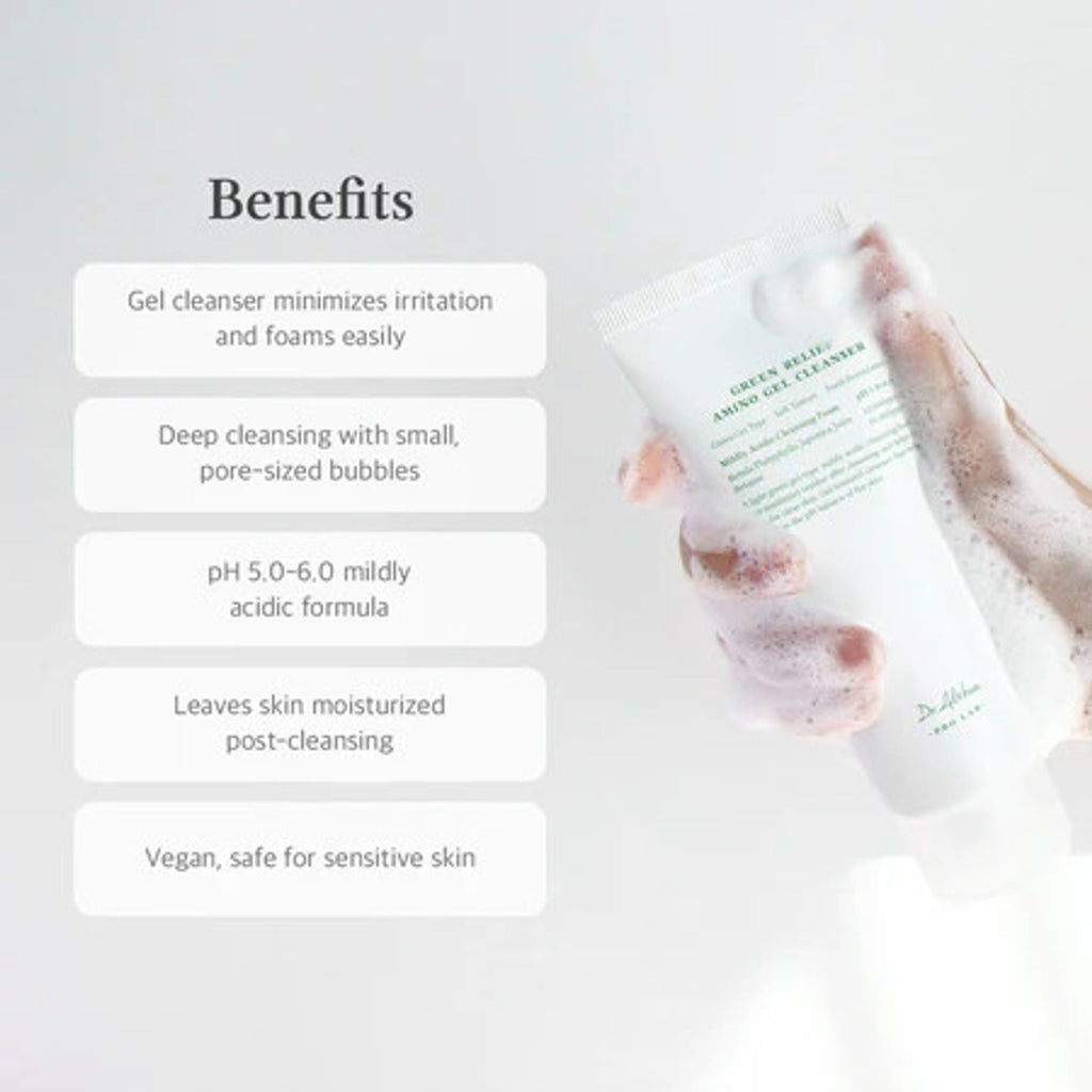 Dr.Althea Green Relief Amino Gel Cleanser: Gentle Soothing Face Wash for Irritated Skin