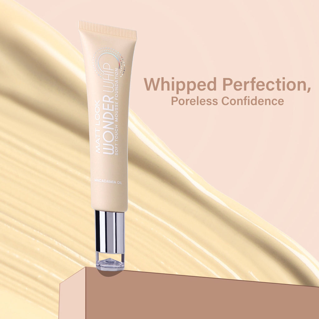 Matt Look Wonder Whip Soft Touch Mousse Foundation - Light