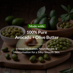 Lotus Botanicals 100% Pure Avocado & Olive Butter HydraMelt Body Cream