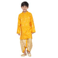 Little Bansi Boys Angrakha Kurta with Dhoti Royal yellow
