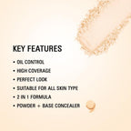 Matt Look Perfect Look 2 In 1 Formula Oil Control Powder - Fair - Distacart
