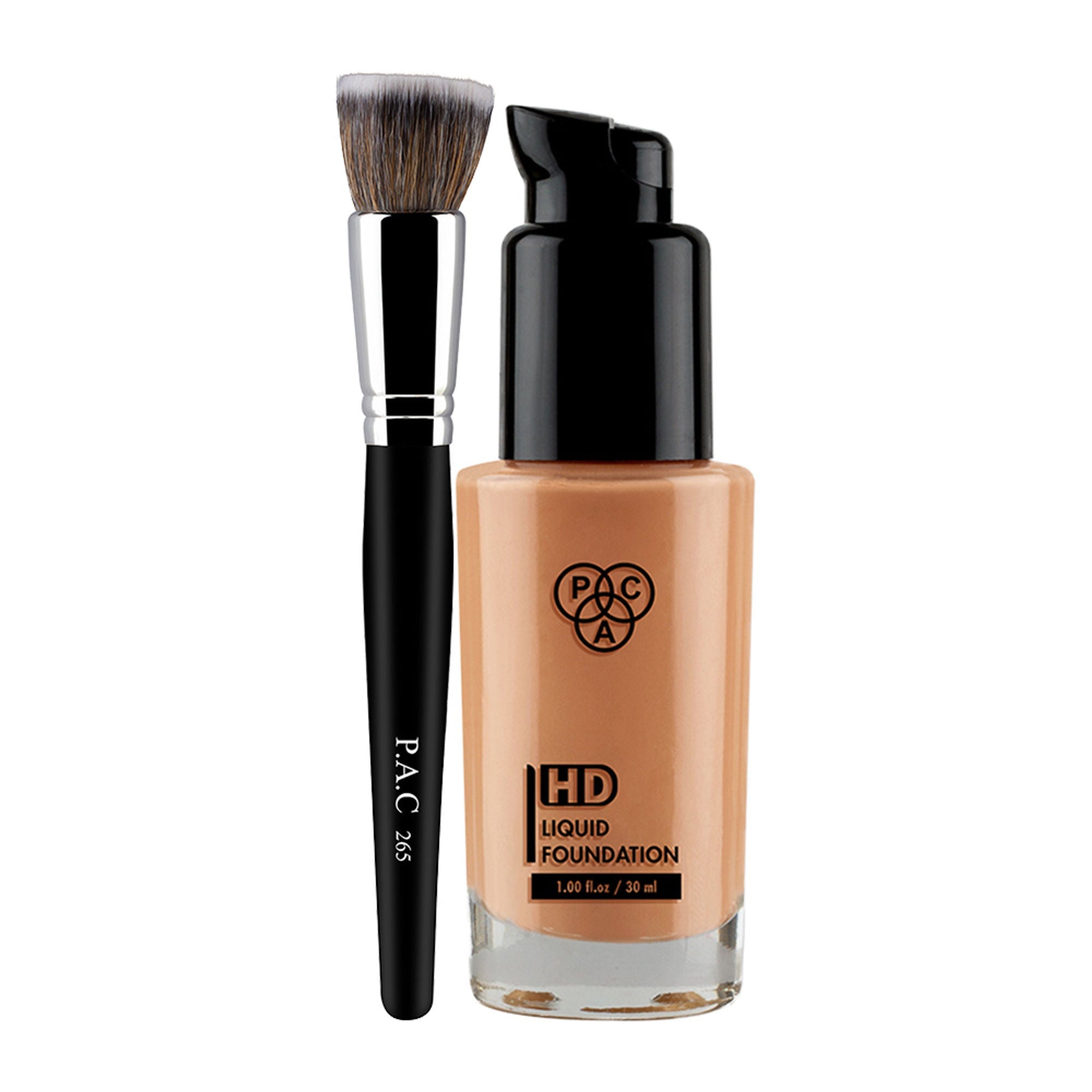 PAC Studio Hd Liquid Foundation - 1.5 + Foundation Blending Brush 265 Combo