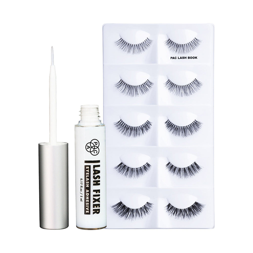 PAC Studio Lash Fixer Eyelash Glue - Transparent + Lash Book - Season 1 Combo