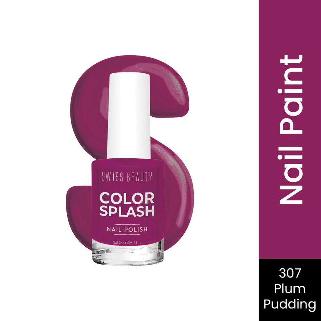 Swiss Beauty Color Splash Nail Polish - 307 Plum Pudding