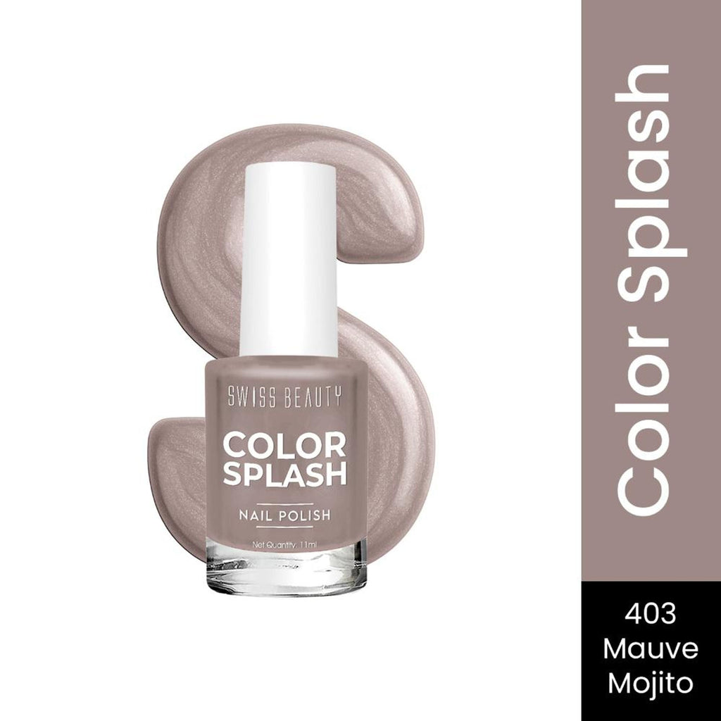 Swiss Beauty Color Splash Nail Polish - 403 Mauve Mojito