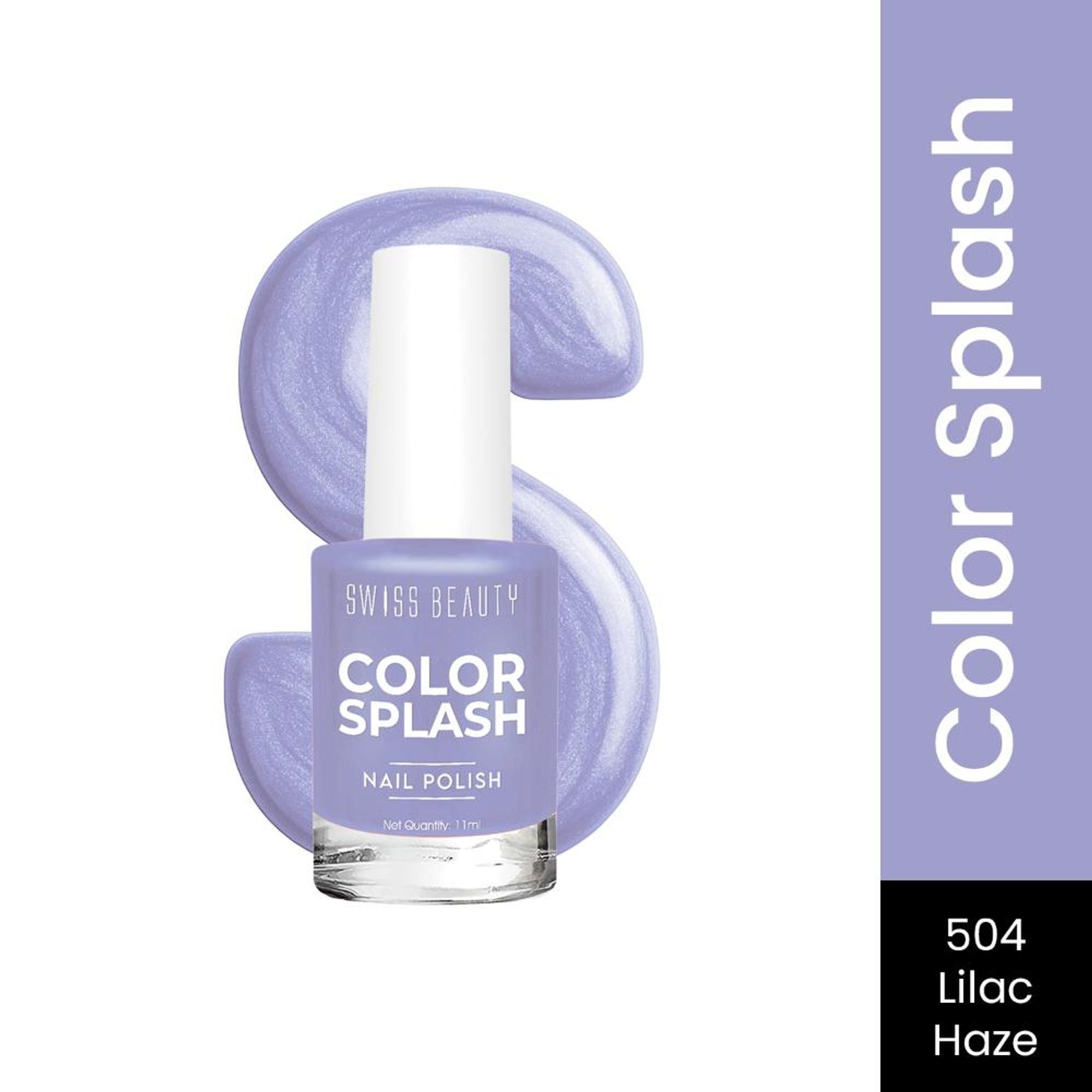 Swiss Beauty Color Splash Nail Polish - 504 Lilac Haze