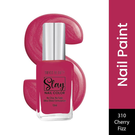 Swiss Beauty Slay Nail Color With Ultra Shine Formulation - 310 Cherry Fizz