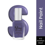 Swiss Beauty Slay Nail Color With Ultra Shine Formulation - 612 Amethyst Gleam