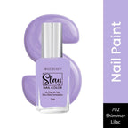 Swiss Beauty Slay Nail Color With Ultra Shine Formulation - 702 Shimmer Lilac