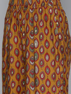 HERE&NOW Women Ethnic Motifs Printed Cold-Shoulder Kurta with Palazzos