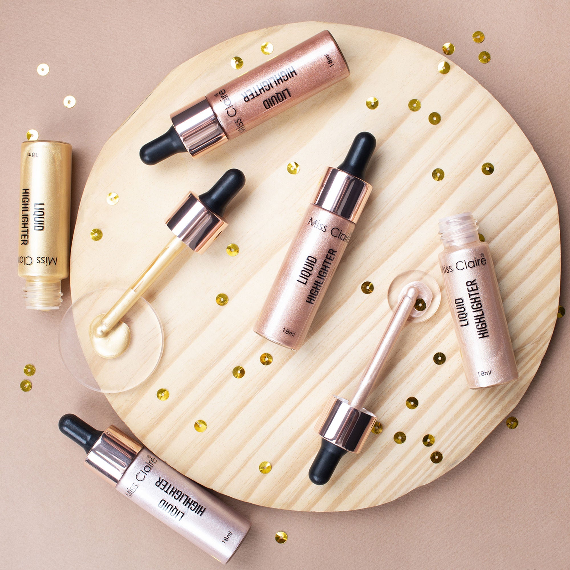 Miss Claire Liquid Highlighter - Lustre Gold