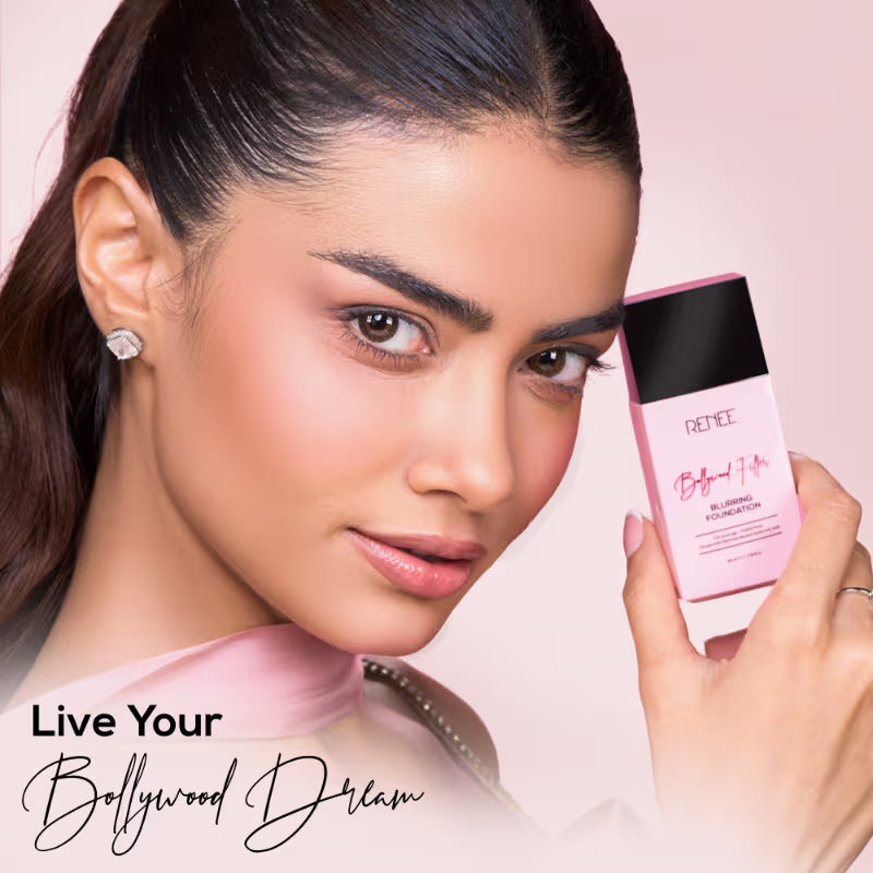 RENEE Bollywood Filter Blurring Matte Finish Liquid Foundation - Hazel Hush - Distacart