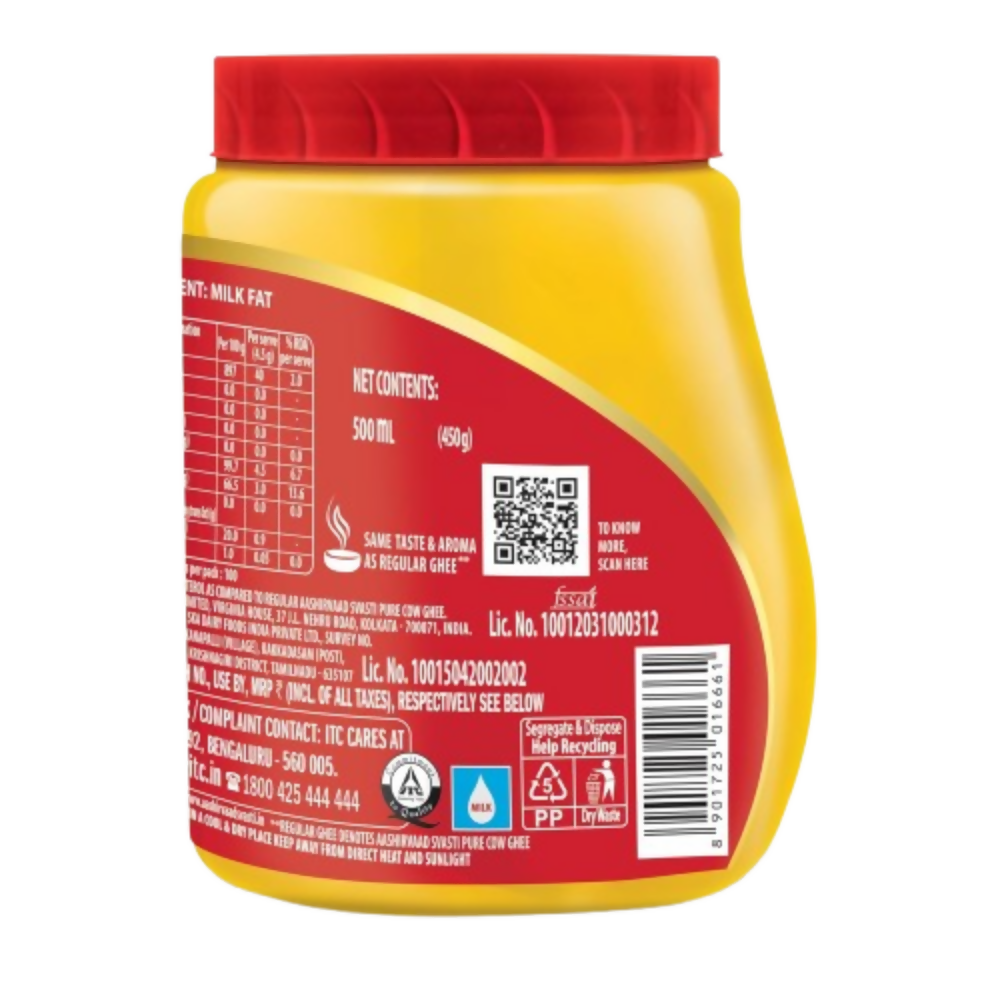 Aashirvaad Svasti 90% Lower Cholesterol Ghee