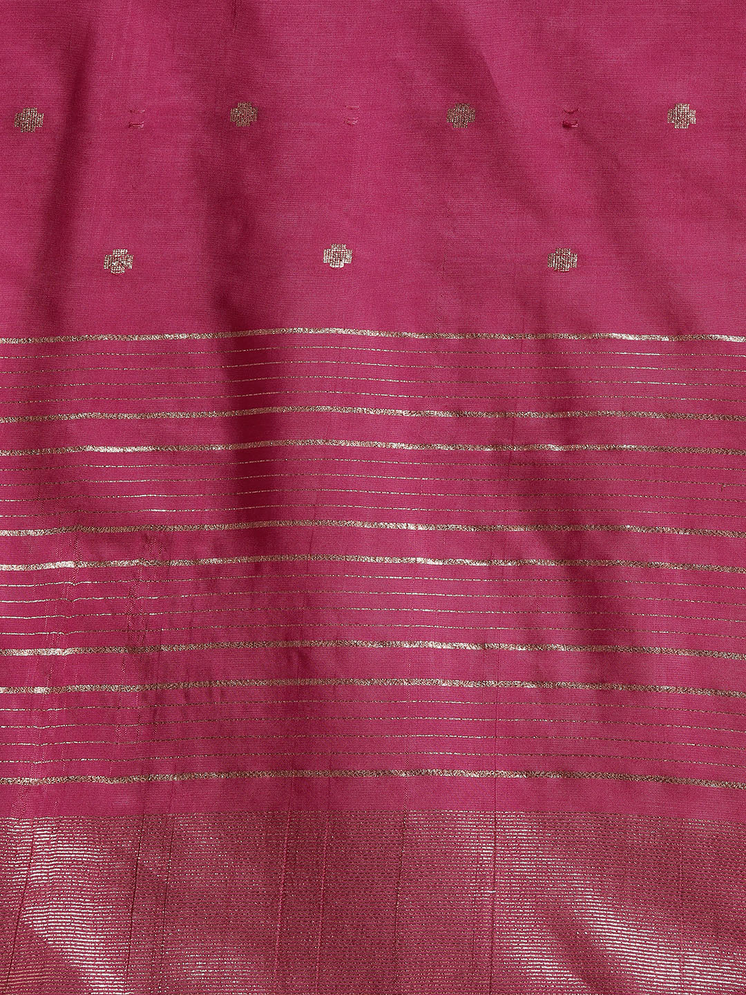 Sangria Ethnic Motifs Printed Gotta Patti Pure Cotton Kurta with Trousers & Dupatta