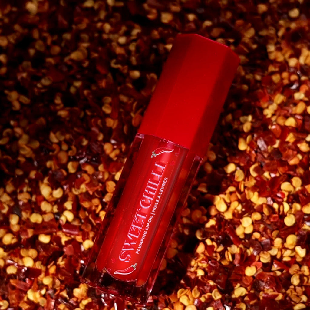 Makeup Revolution Heart Revolution Sweet Chilli Plumping Lip Oil - Red - Distacart