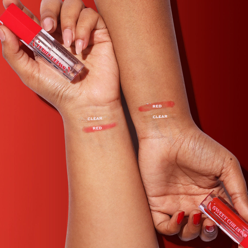Makeup Revolution Heart Revolution Sweet Chilli Plumping Lip Oil - Red - Distacart