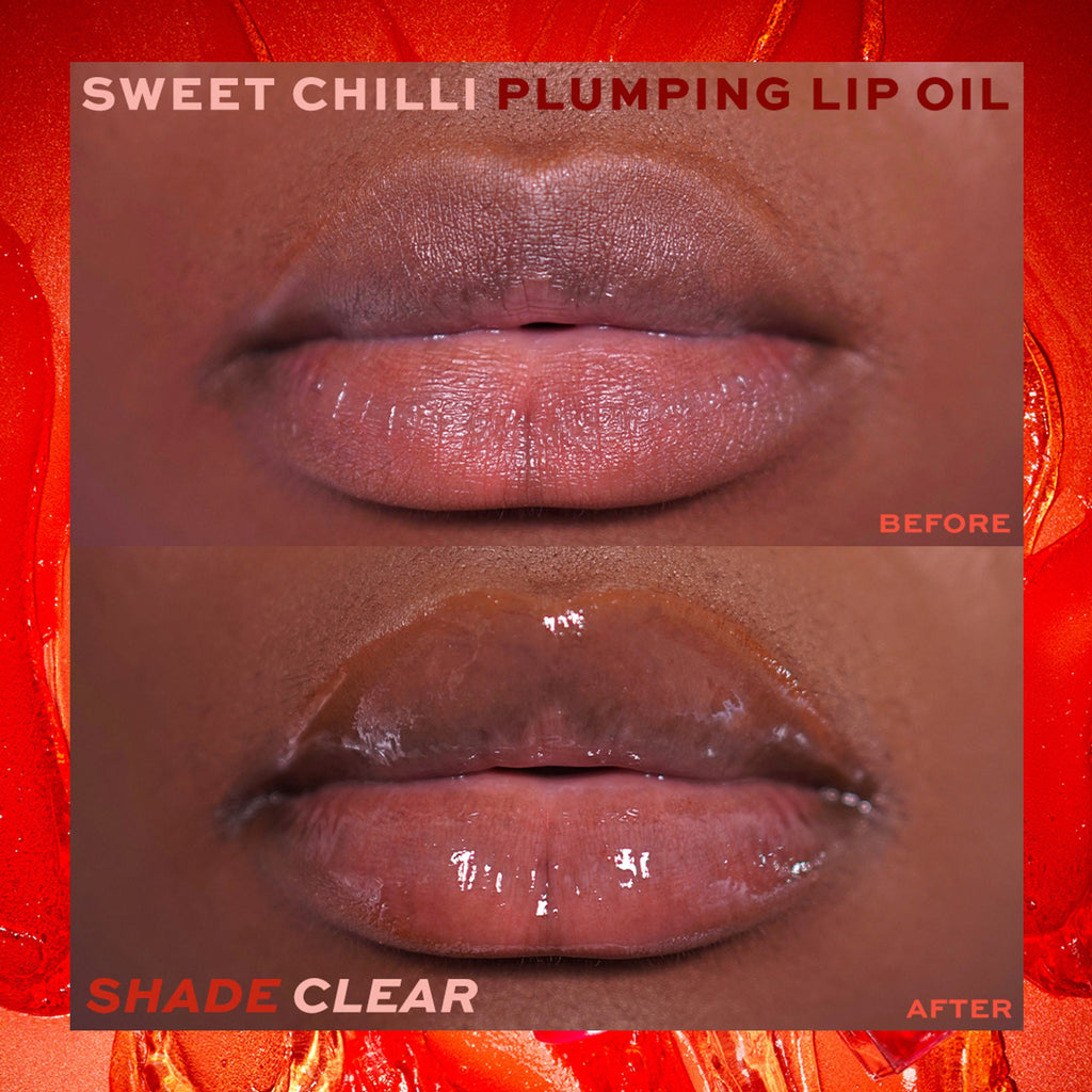 Makeup Revolution Heart Revolution Sweet Chilli Plumping Lip Oil - Clear - Distacart