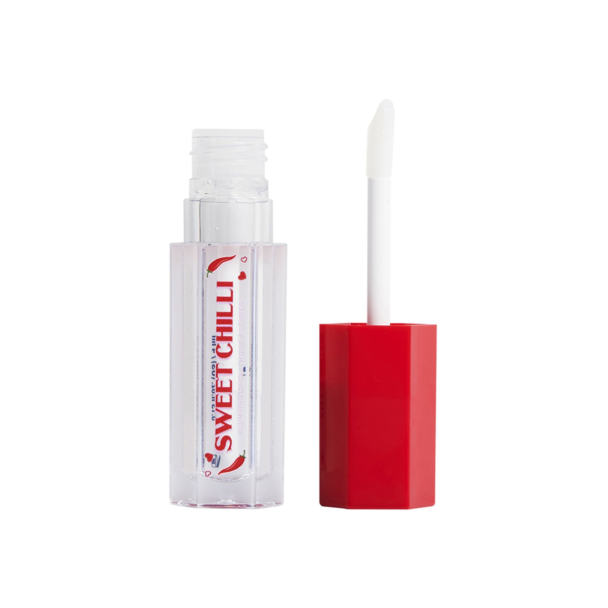 Makeup Revolution Heart Revolution Sweet Chilli Plumping Lip Oil - Clear - Distacart