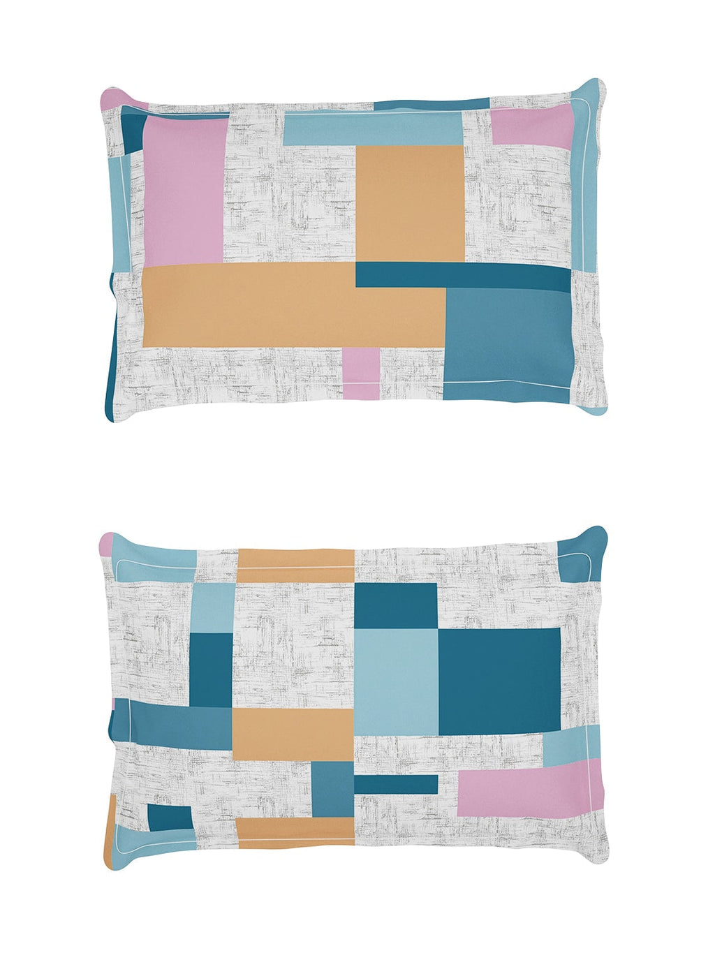 Story@home Arena Grey & White Printed 180 TC Bedsheet & Pillow Covers - Distacart