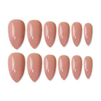 shills professional reusable press on nails almond spn617