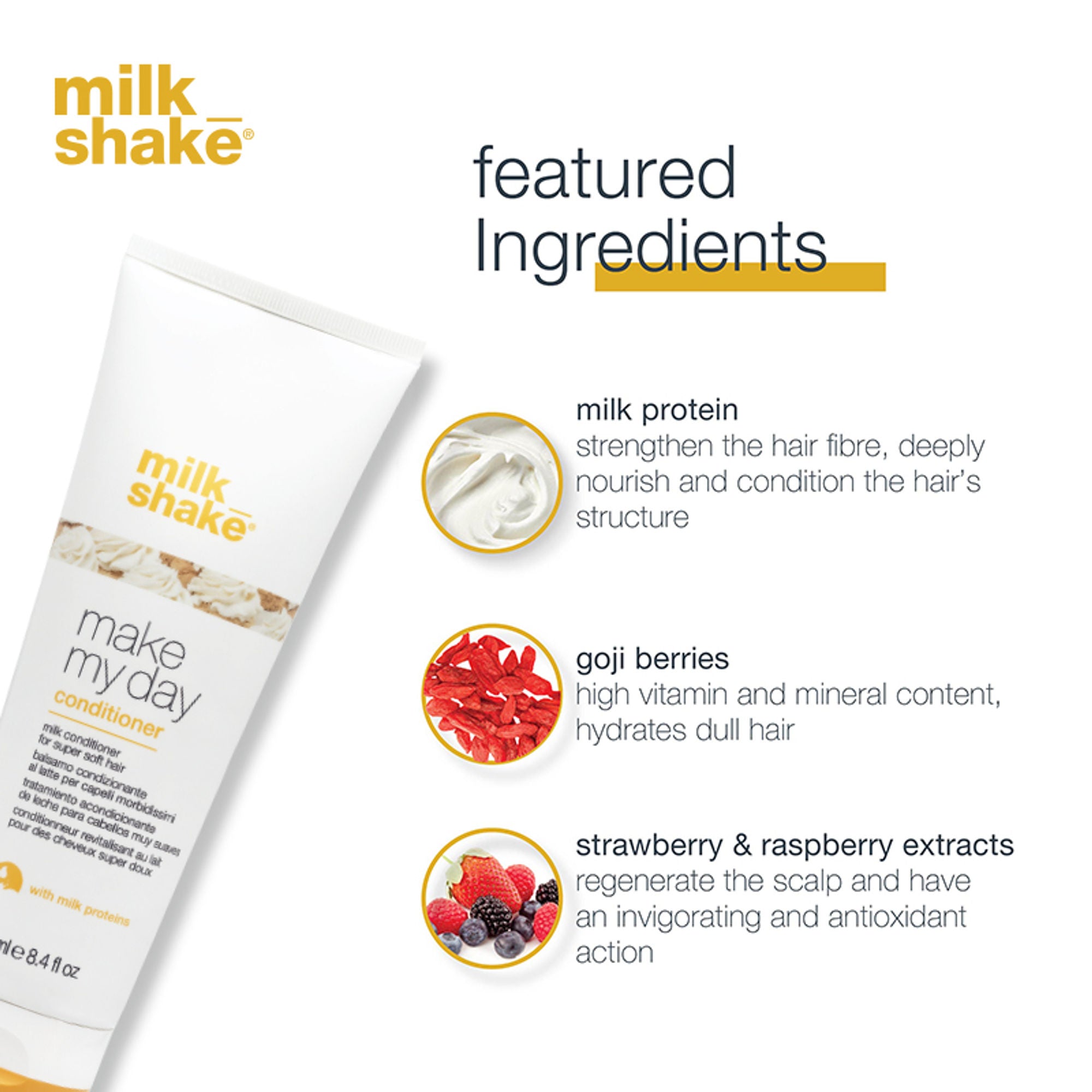 Milkshake Make My Day Conditioner For Soft, Silky & Manageable Hair