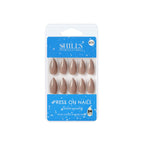 shills professional reusable press on nails almond spn615