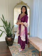 The52 Women's Rayon Slub Embroidery work Straight Kurta with Pant and Dupatta Set - Distacart