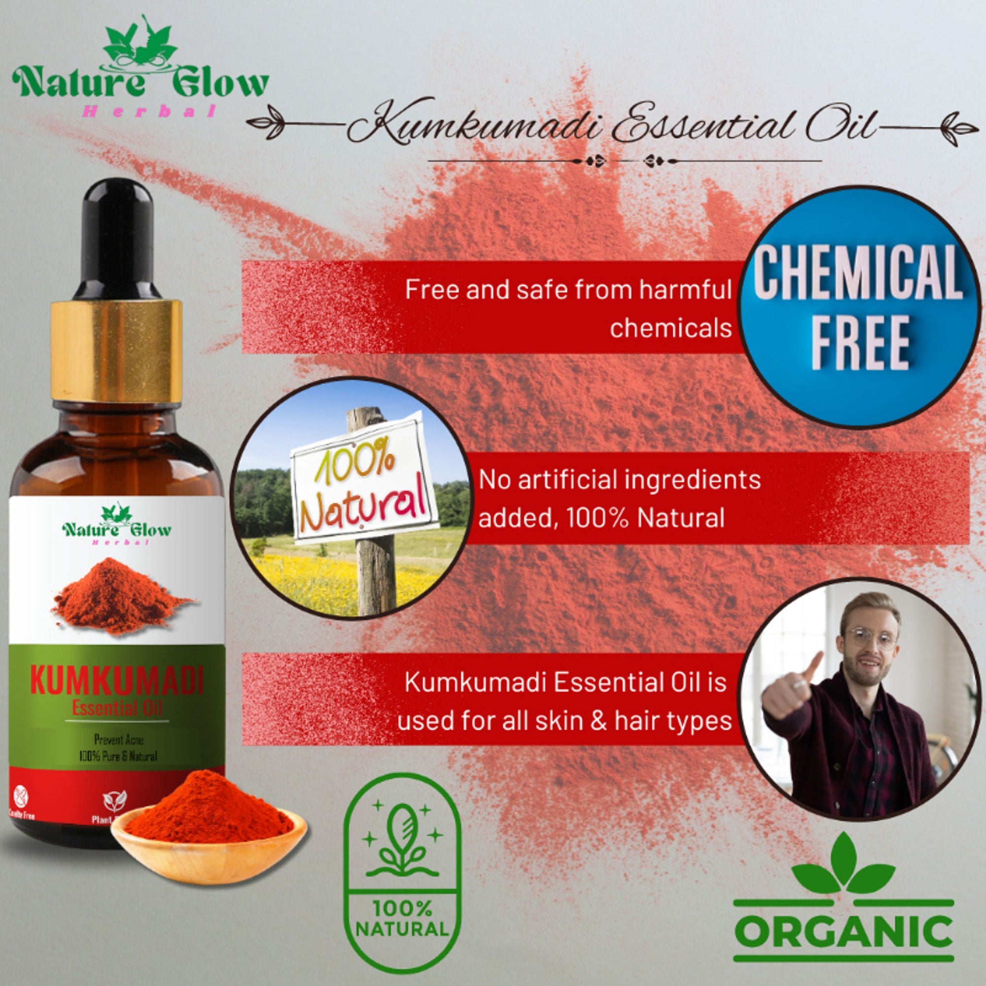 Nature Glow Herbal Kumkumadi Essential Oil