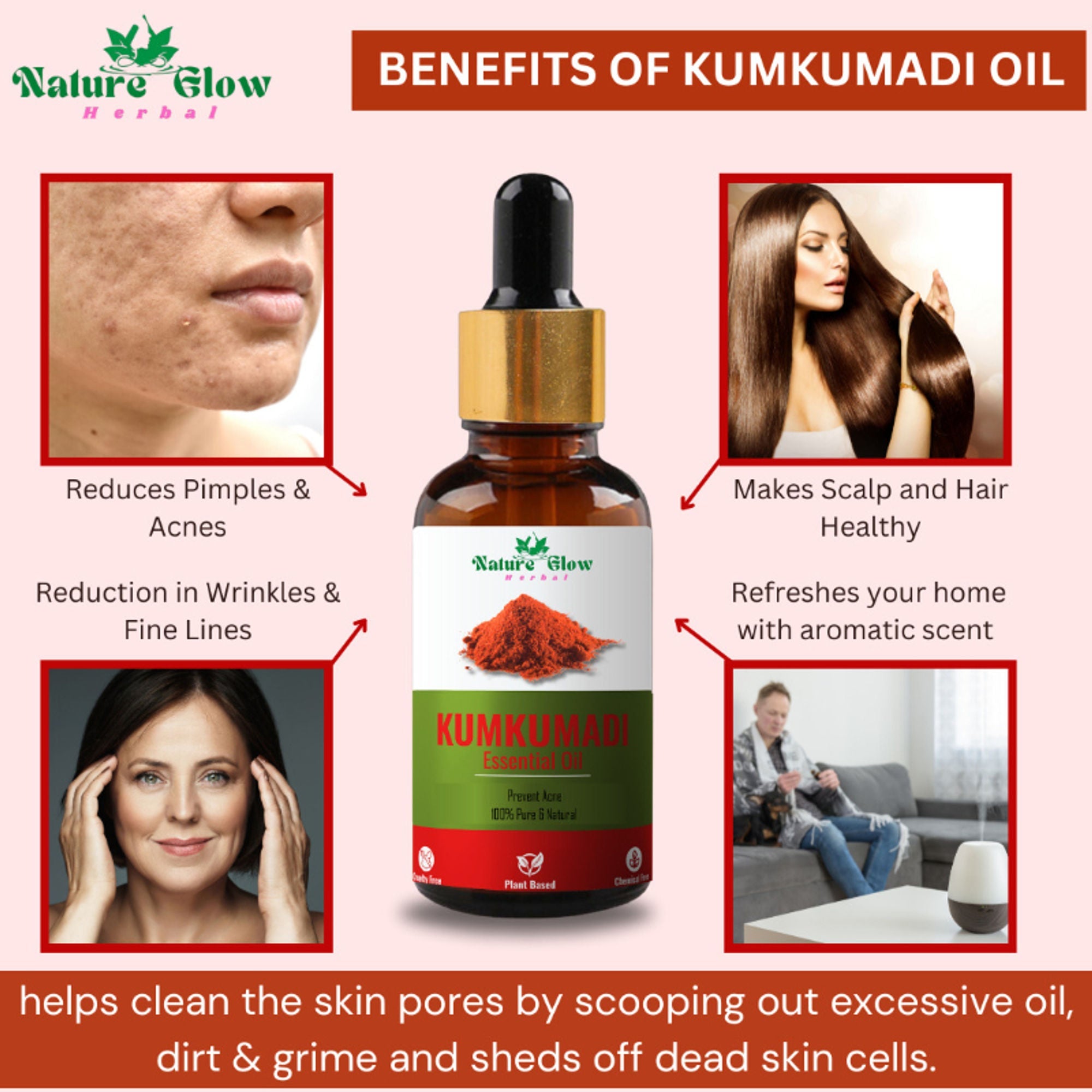 Nature Glow Herbal Kumkumadi Essential Oil