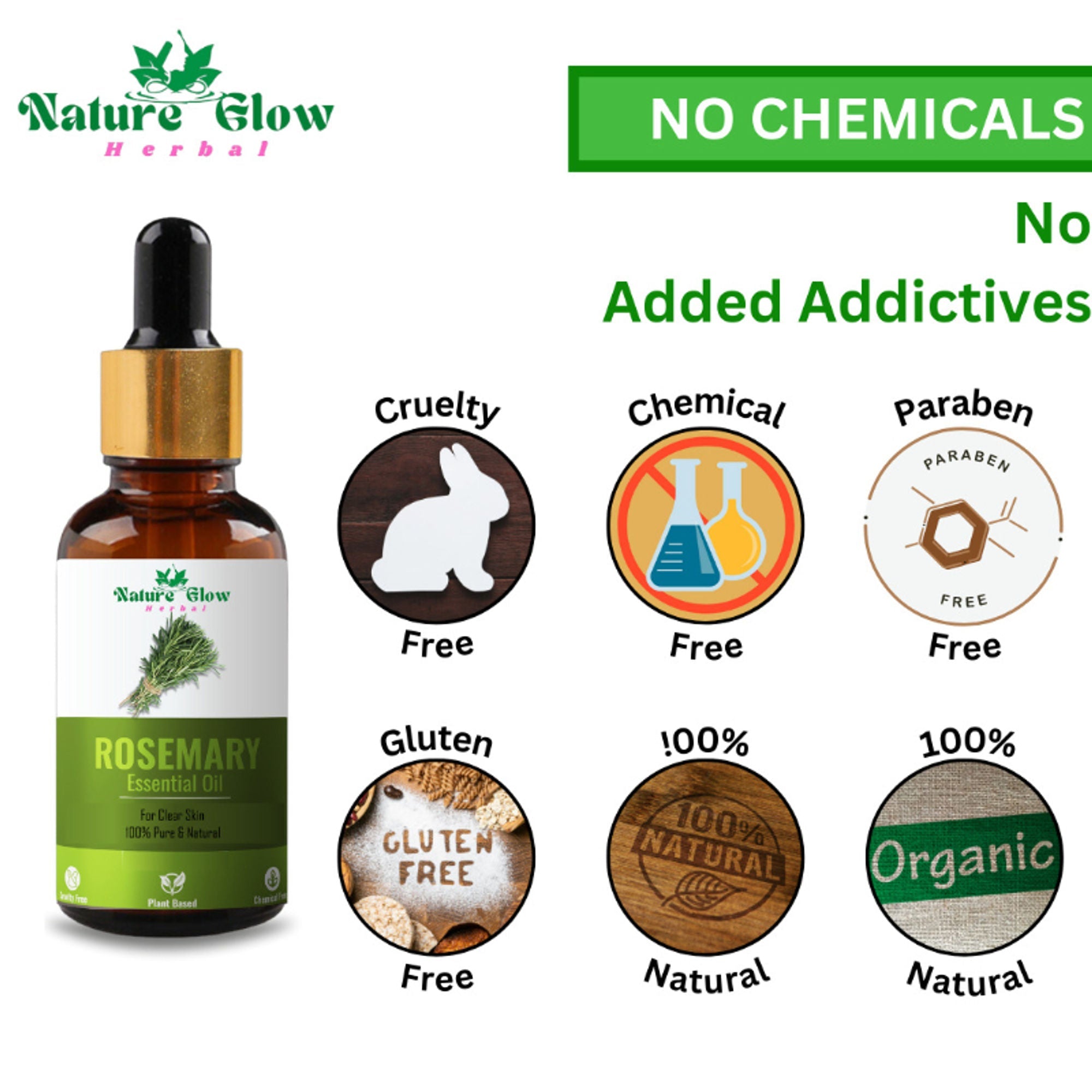 Nature Glow Herbal Rosemary Essential Oil