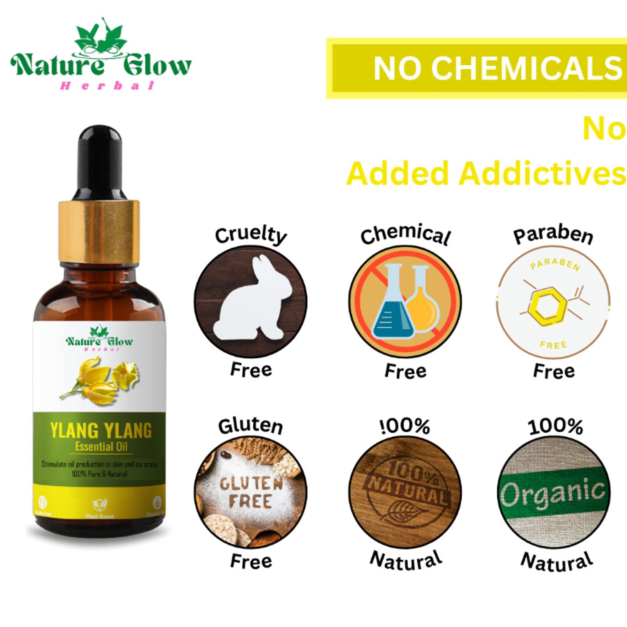 Nature Glow Herbal Ylang Ylang Essential Oil